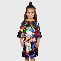 Платье клеш для девочки Super Mario Odyssey - Nintendo - видеоигра, цвет: 3D-принт — фото 2