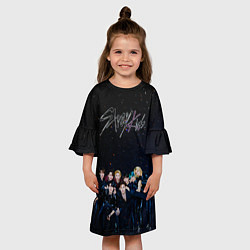 Платье клеш для девочки Stray Kids boy band, цвет: 3D-принт — фото 2