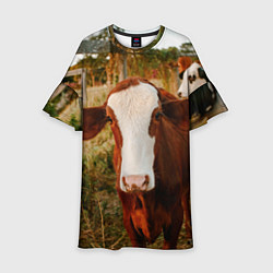 Детское платье Милая коровка