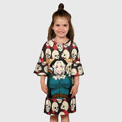 Платье клеш для девочки Аниме девушка доктора Ливсли, цвет: 3D-принт — фото 2