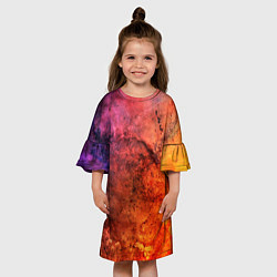 Платье клеш для девочки Corrosion, цвет: 3D-принт — фото 2
