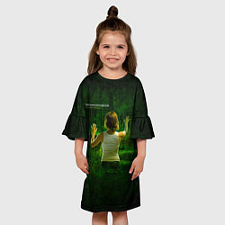 Платье клеш для девочки The Art of Breaking - Thousand Foot Krutch, цвет: 3D-принт — фото 2