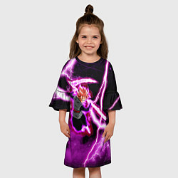 Платье клеш для девочки Гоку Блек Аниме Dragon Ball, цвет: 3D-принт — фото 2