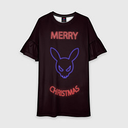 Детское платье Neon christmas bunny