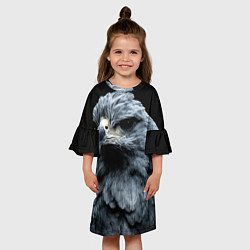 Платье клеш для девочки Oрёл, цвет: 3D-принт — фото 2