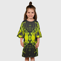 Платье клеш для девочки Расплывчатый узор, цвет: 3D-принт — фото 2