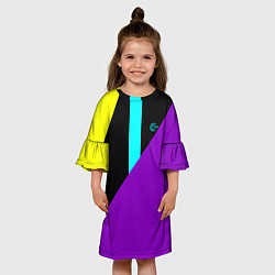 Платье клеш для девочки FIRM прямиком из 80х, цвет: 3D-принт — фото 2