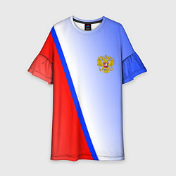 Детское платье Россия полосы с гербом