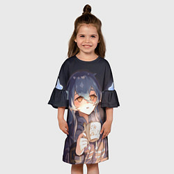 Платье клеш для девочки Лайла Genshin Impact, цвет: 3D-принт — фото 2