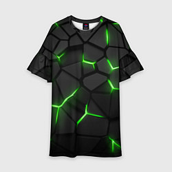 Детское платье Green neon steel