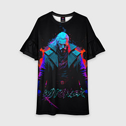 Детское платье Witcher in neon style