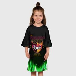 Платье клеш для девочки Bushido Spirit and fire, цвет: 3D-принт — фото 2