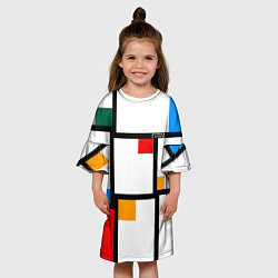 Платье клеш для девочки Как свитер из 80х FIRM, цвет: 3D-принт — фото 2