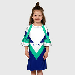Платье клеш для девочки Спорт 90х FIRM, цвет: 3D-принт — фото 2
