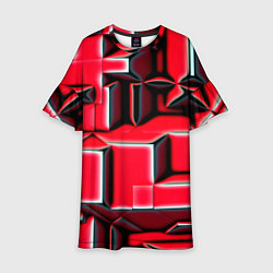 Детское платье Блоки узорная геометрия