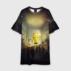 Платье клеш для девочки Little Nightmares игра, цвет: 3D-принт