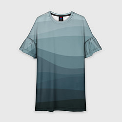 Детское платье Бирюзовые волны