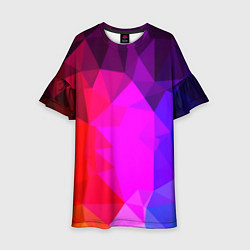 Детское платье Битва градиентов неон