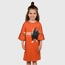 Платье клеш для девочки Central Cee UK Drill, цвет: 3D-принт — фото 2