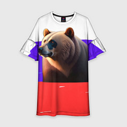 Детское платье Медведь на флаге России