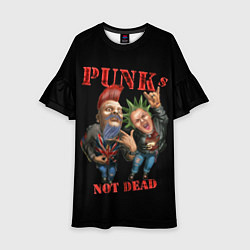 Детское платье Punks Not Dead - панки хой