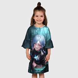 Платье клеш для девочки Arcane league of legends милая jinx, цвет: 3D-принт — фото 2