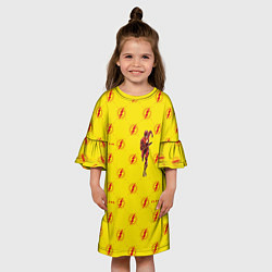Платье клеш для девочки Barry Allen, цвет: 3D-принт — фото 2