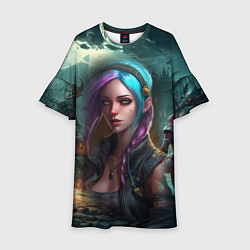 Детское платье Jinx art Arcane League of Legends