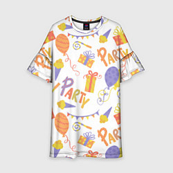 Платье клеш для девочки Party style, цвет: 3D-принт