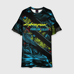 Детское платье Cyberpunk 2077 phantom liberty abstract logo