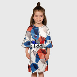 Платье клеш для девочки Плиты Россия, цвет: 3D-принт — фото 2