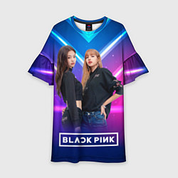 Детское платье Blackpink neon