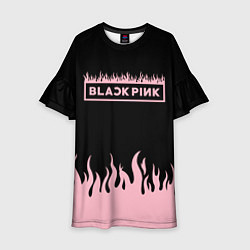 Детское платье Blackpink - flames