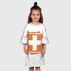 Платье клеш для девочки Ed Sheeran Plus, цвет: 3D-принт — фото 2