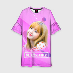 Детское платье Blackpink Lisa pink