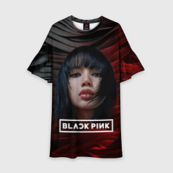 Детское платье Blackpink red and black