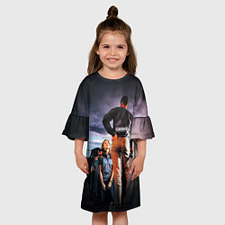 Платье клеш для девочки Scorpions Animal Magnetism, цвет: 3D-принт — фото 2
