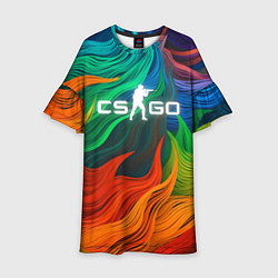 Детское платье Cs Go Logo Color