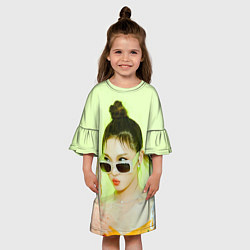 Платье клеш для девочки НинНин - Aespa, цвет: 3D-принт — фото 2