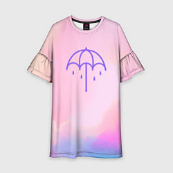 Платье клеш для девочки Bring Me The Horizon Umbrella, цвет: 3D-принт