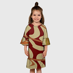 Платье клеш для девочки Камуфляжные паттерн, цвет: 3D-принт — фото 2
