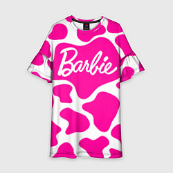Платье клеш для девочки Животный паттерн - Барби, цвет: 3D-принт