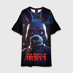 Платье клеш для девочки Five Nights at Freddys Bonnie, цвет: 3D-принт