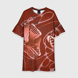 Платье клеш для девочки Свадебный марш, цвет: 3D-принт