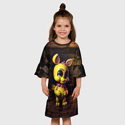 Платье клеш для девочки Spring Bonnie Five Nights at Freddys, цвет: 3D-принт — фото 2