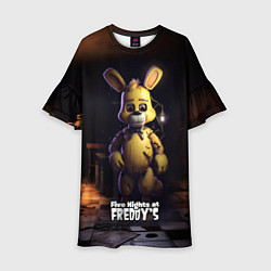 Платье клеш для девочки Spring Bonnie Five Nights at Freddys, цвет: 3D-принт