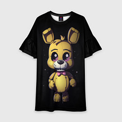 Платье клеш для девочки Spring Bonnie Five Nights at Freddys, цвет: 3D-принт