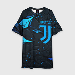 Детское платье Juventus abstract blue logo