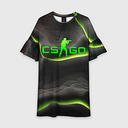 Детское платье CSGO green black logo