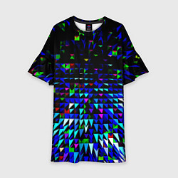 Платье клеш для девочки Пирамиды, цвет: 3D-принт
